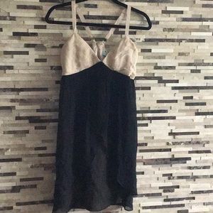 Guess by Marciano Black and Cream Mini Dress